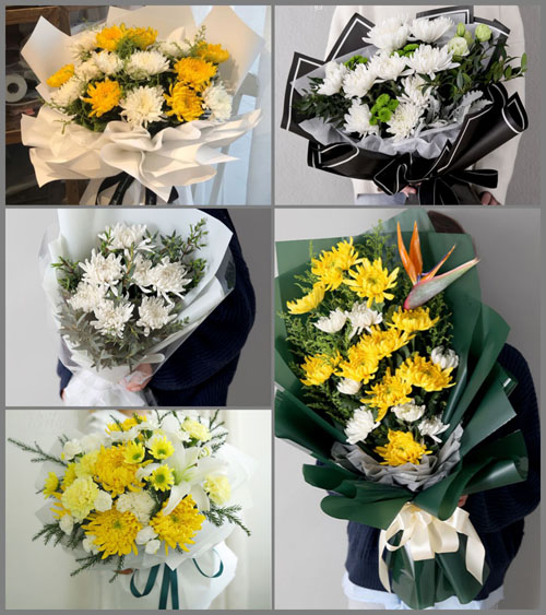 山东济宁曲阜市陵城镇东程村白事花束代送